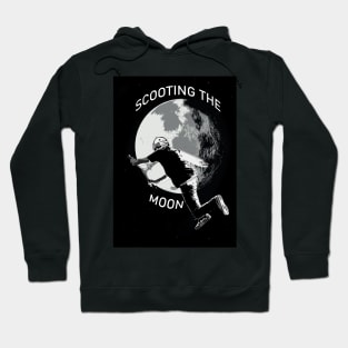 Scooting the Moon - Stunt Scooter Rider Hoodie